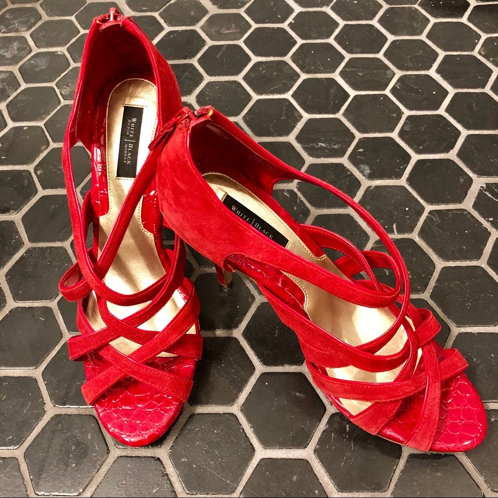 White House Black Market Strappy Heels